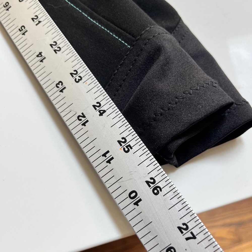 Piper Curvy Evolution Smartpak Womens Black Teal Equestrian Riding Breeches 44R - Picture 12 of 13